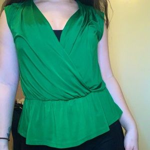 Emerald Low-Cut Blouse